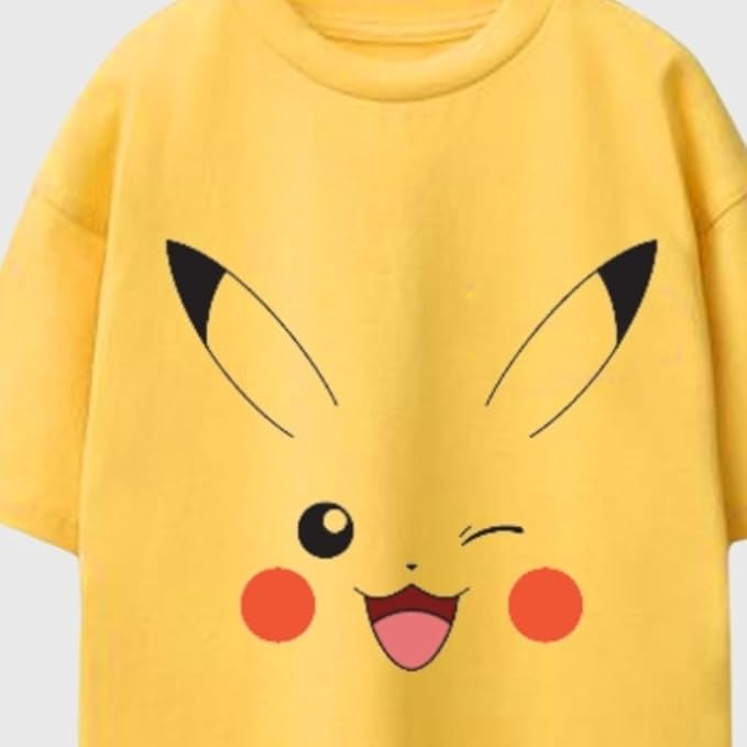Nap Chief Unisex Kids Cotton Official Characters Printed Co ord Sets for Boys & Girls, T Shirt and Shorts for Casual Wear