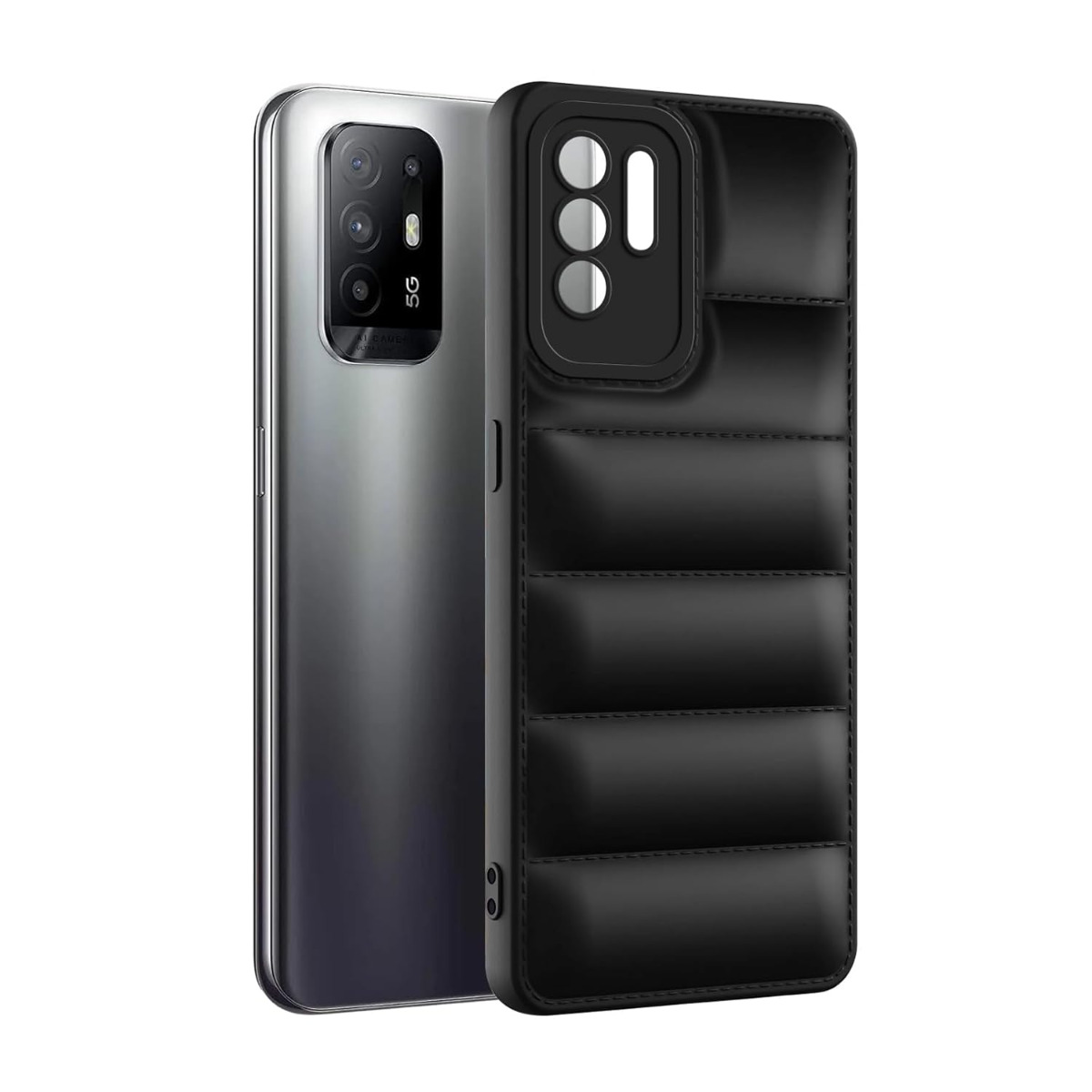 Plus Puffer Case Camera Protection Soft Back Cover
