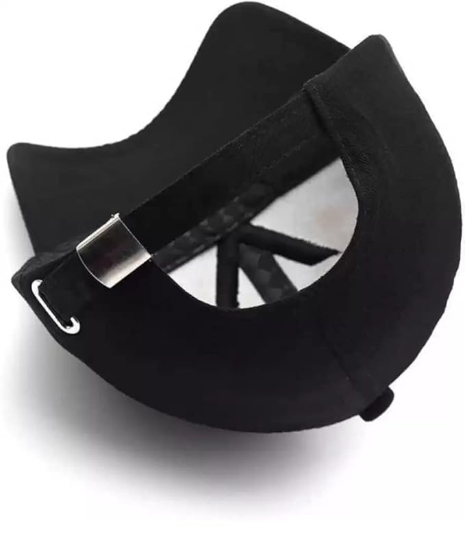 SELLORIA Brand Black Cotton Adjustable Unisex Cap