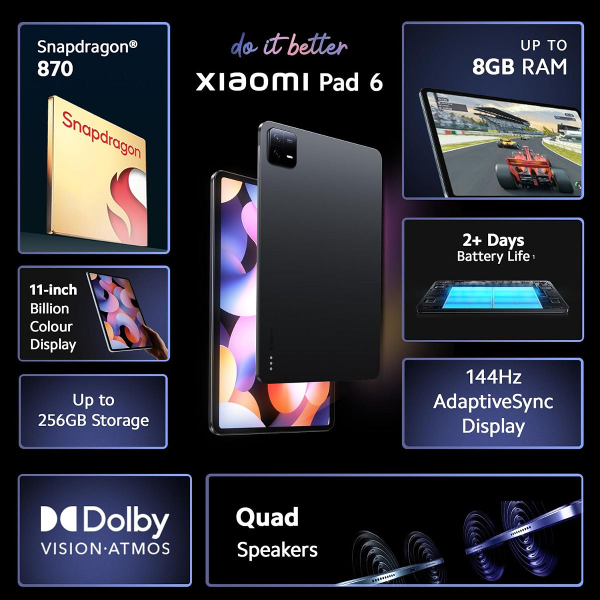Xiaomi Pad 6| Qualcomm Snapdragon 870