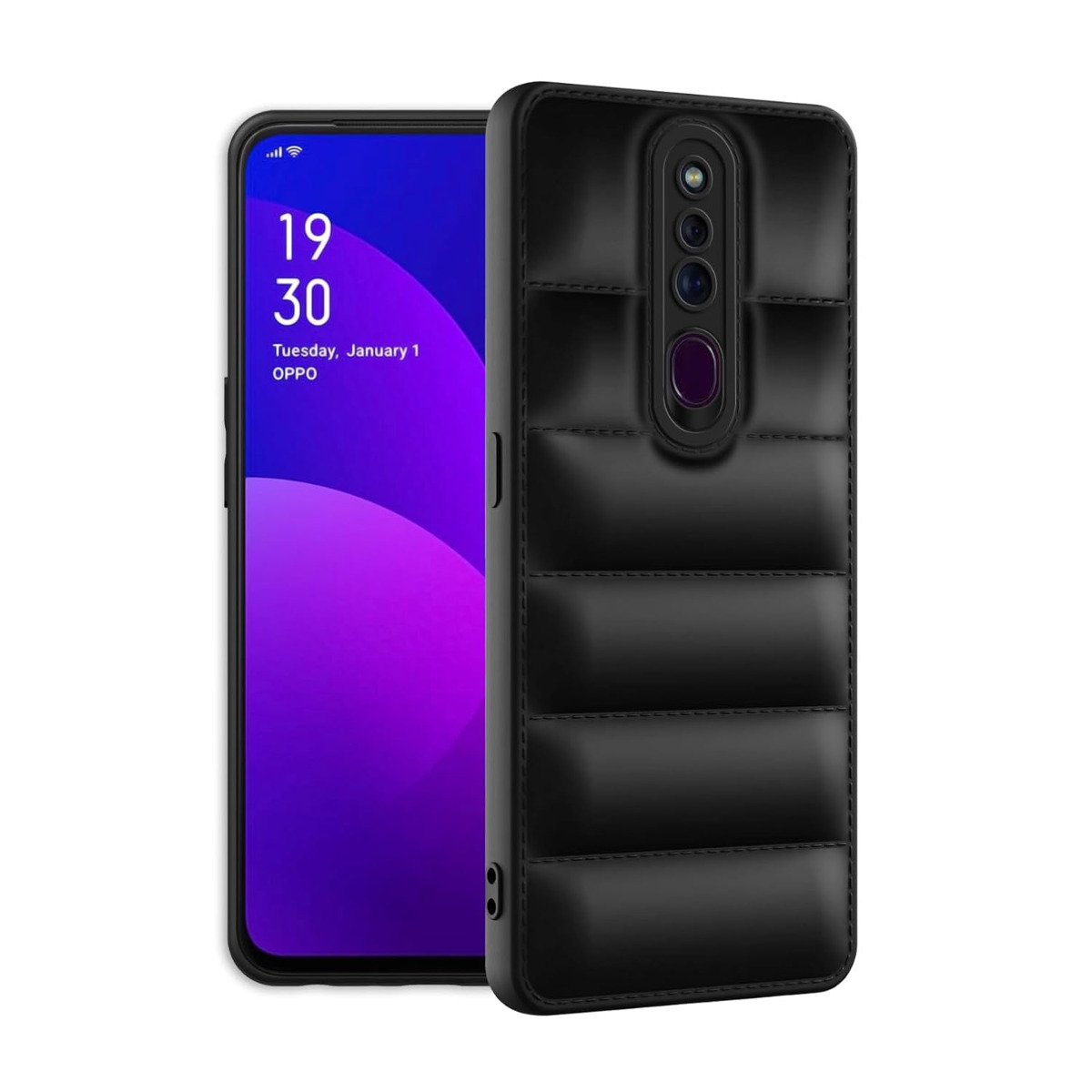 Plus Puffer Case Camera Protection Soft Back Cover