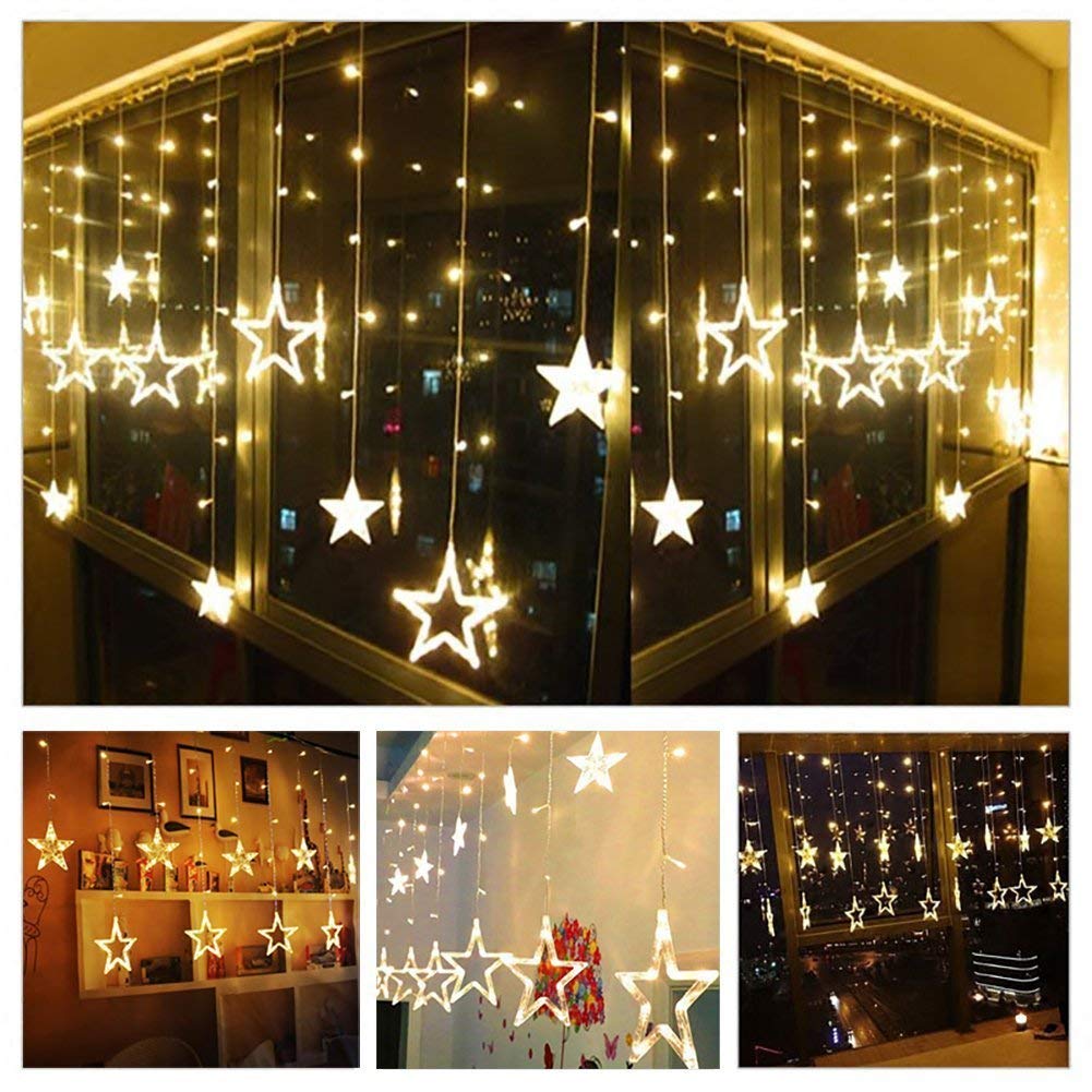 Desidiya 12 Stars 138 Led Curtain String Lights