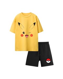 Nap Chief Unisex Kids Cotton Official Characters Printed Co ord Sets for Boys & Girls, T Shirt and Shorts for Casual Wear Copy