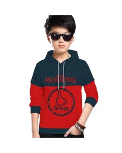 MYEONN Boys Cotton Printed Full Sleeve T-Shirt Green