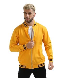 Yellow Colorblocked Windcheater Jacket