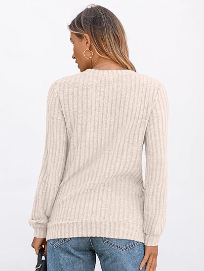 AUTOMET Womens V Neck Long Sleeve Shirt Fall Fashion Tops Tunic Dressy Casual Sweater Clothes Cute Trendy Work Outfits 2025 