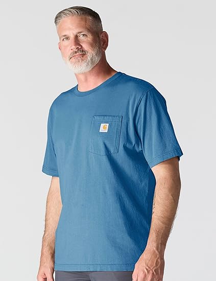 Carhartt Mens Loose Fit Heavyweight Short-Sleeve Pocket T-Shirt 