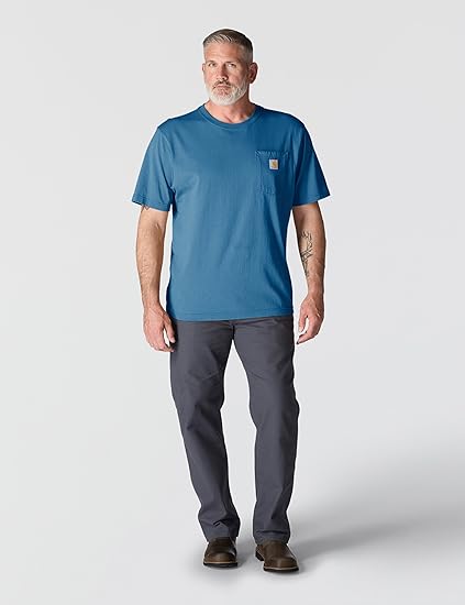 Carhartt Mens Loose Fit Heavyweight Short-Sleeve Pocket T-Shirt 