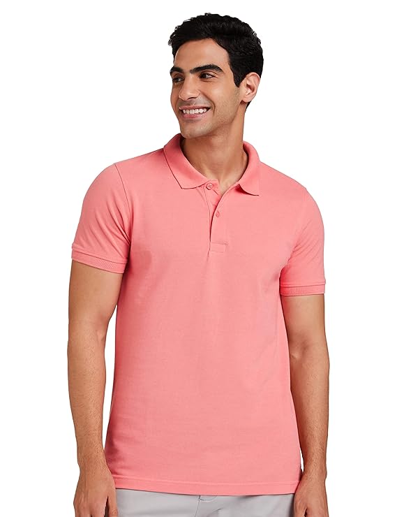 Symbol Men's Solid Cotton Rich Polo T Shirt