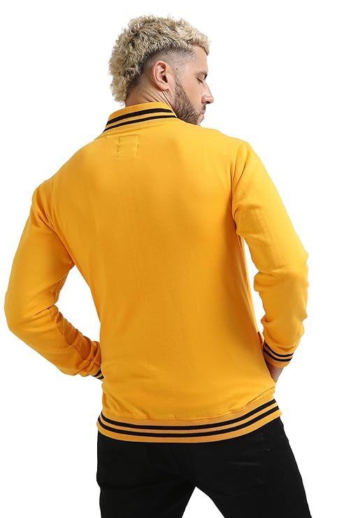 Yellow Colorblocked Windcheater Jacket